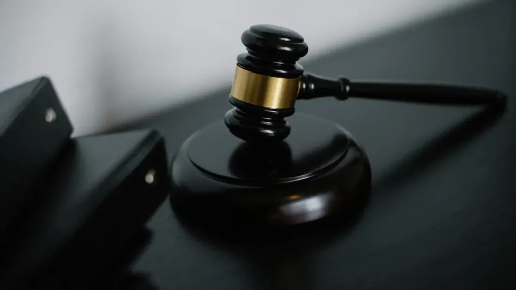 Gavel illustrating legal checks during Dubai property due diligence